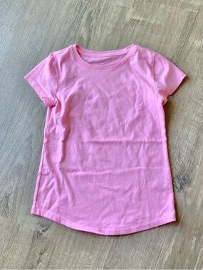 Wonder Nation Basic Pink Tee Girls Small 6/6X